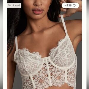 Anthropologie Giselle lace bustier m medium